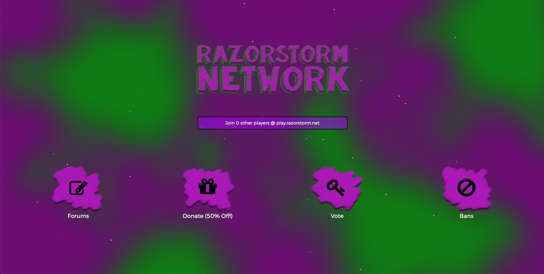 RazorStorm (Game Server Portal Page)